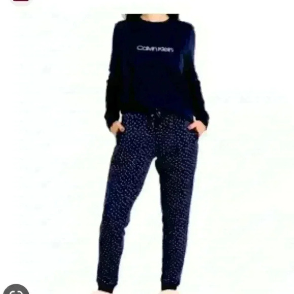 Calvin  Klein 2 pieces pyjama set with CK initials‎ - Picture 1 of 3